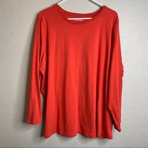 Basic crewneck long sleeve Tee 1x